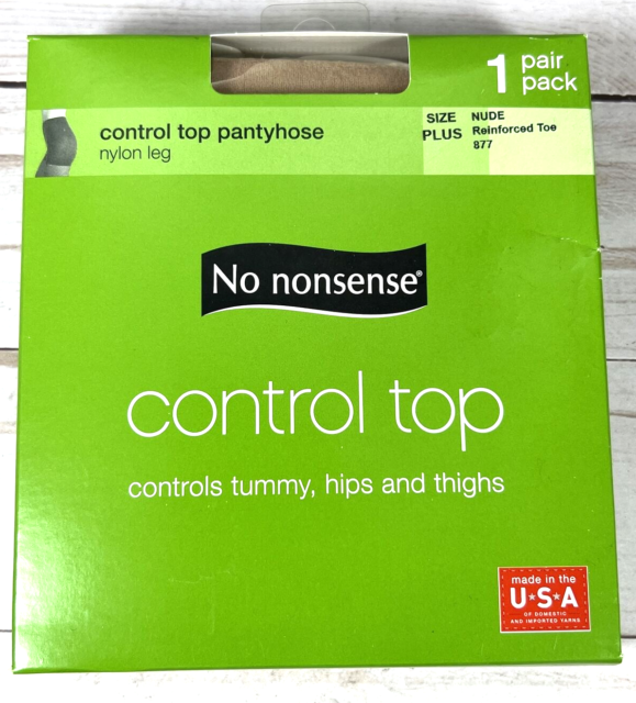 CONTROL TOP PANTYHOSE  NUDE /SIZE PLUS 877