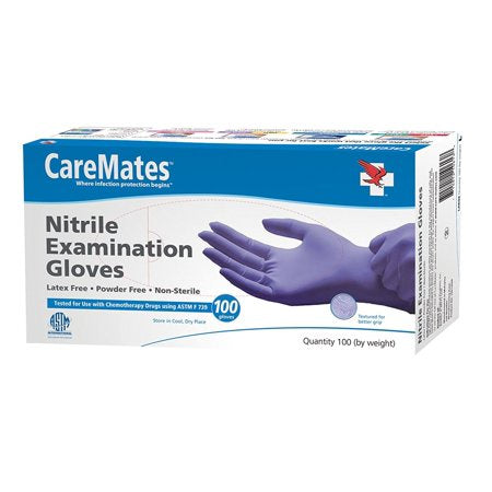 CAREMATES NITRILE EXAM GLOVES EXTRA LARGE 100CT