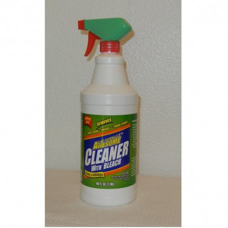 LA'S TOTALLY AWSOME CLEANER WITH BLEACH  CLEANS & DEODORIZES 40 OZ