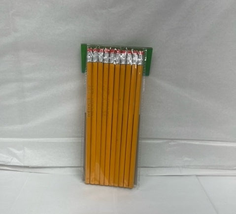 PENCIL # 2 FINEST QUALITY W ERASER CAPS 10 CT.