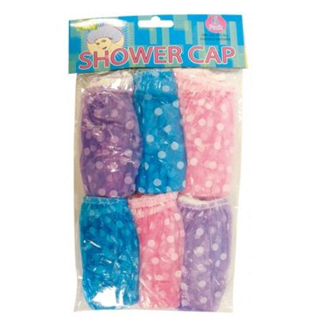 SIMLY FOR BATH ONE SZ SHOWER CAPS 6 PK