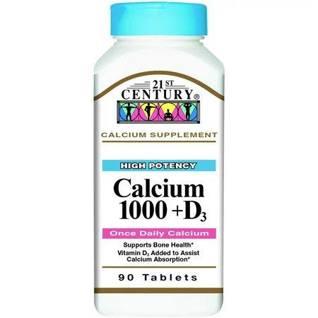 CALCIUM 1000mg +D3 20mcg 21ST CENTURY