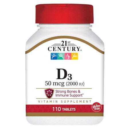 VIT D 2000 IU TABLETS - 110 CT - 21ST CENTU