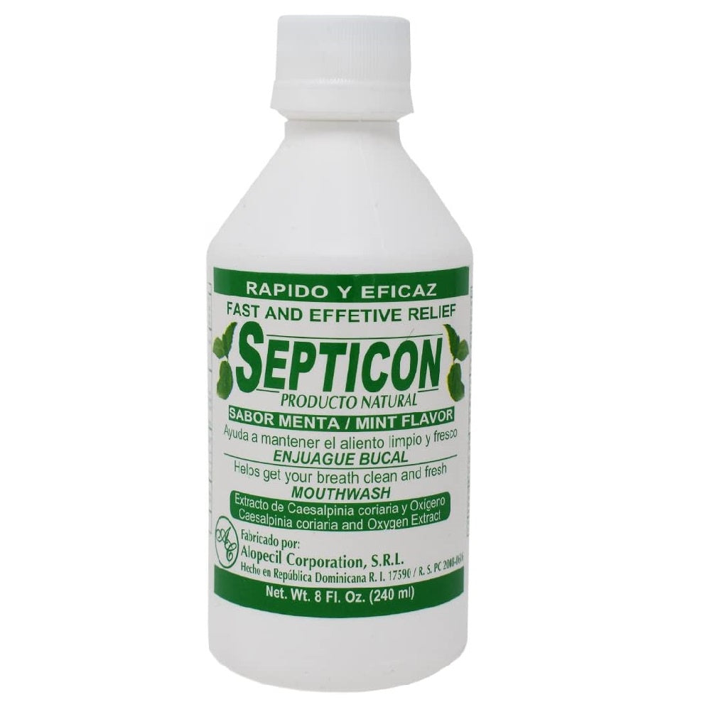 SEPTICON MINT FLAVOR MOUTHWASH 8 OZ