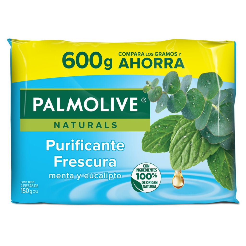 JABON PALMOLIVE EUCALYPTUS & MINT BATH SOAP 150GR 4pk