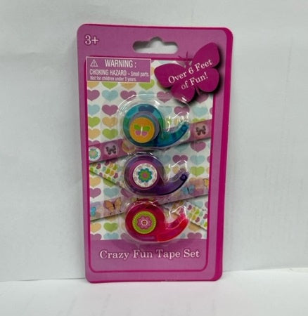 FUN TAPE WITH DISPENSER 3CT DESIGN