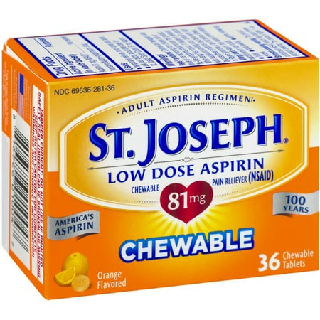 ST.JOSEPH ASPIRIN 81 CHEW 36 TABS