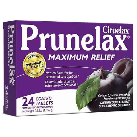 PRUNELAX MAXIMUM RELIEF 24 COATED TABLETS