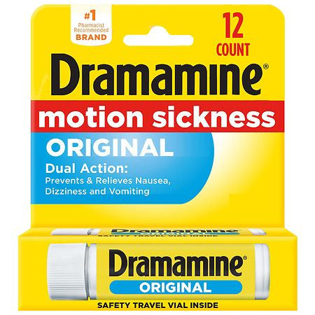 DRAMAMINE ORIGINAL FORMULA MOTION SICKNESS RELIEF 12 TABLETS