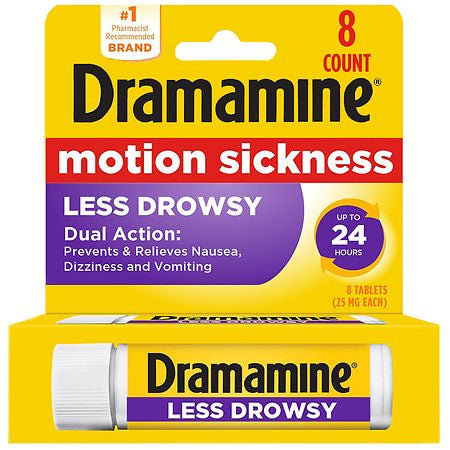 DRAMAMINE ALL DAY LESS DROWSY 24HR 8TABL