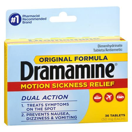 DRAMAMINE MOTION SICKNESS 36 TAB.