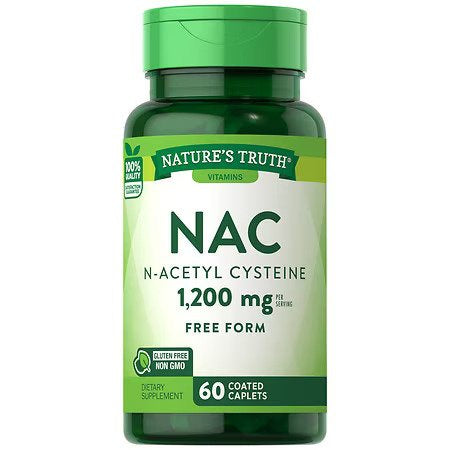 NAC N-Acetyl CYSTEINE 600mg 60 CAPLETS - NT