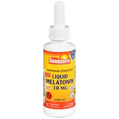 Liquid Melatonin 10 mg Natural Berry Flavor - 2 oz - Sundance