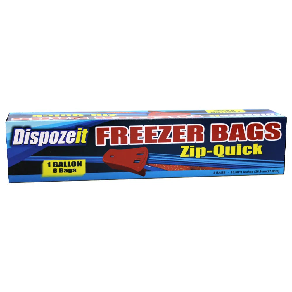 DISPOZEIT FREEZER STORAGE BAG 1GL 8CT W/ZIPPER