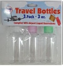 PRIDE TRAVEL BOTTLE 3OZ 3PK ASTD #64424