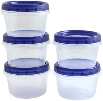 DISPOZEIT PLASTIC CONTAINER 16 OZ WITH LID 5CT