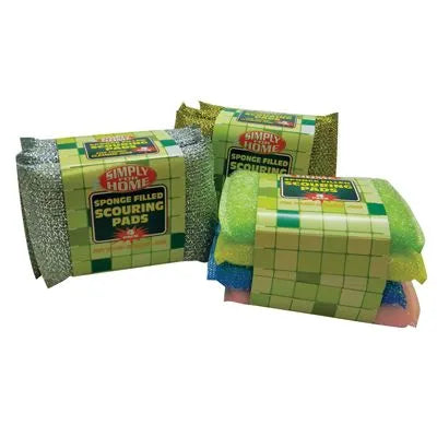 SIMPLY FOR HOME SPONGE SCOURING PADS 4PK