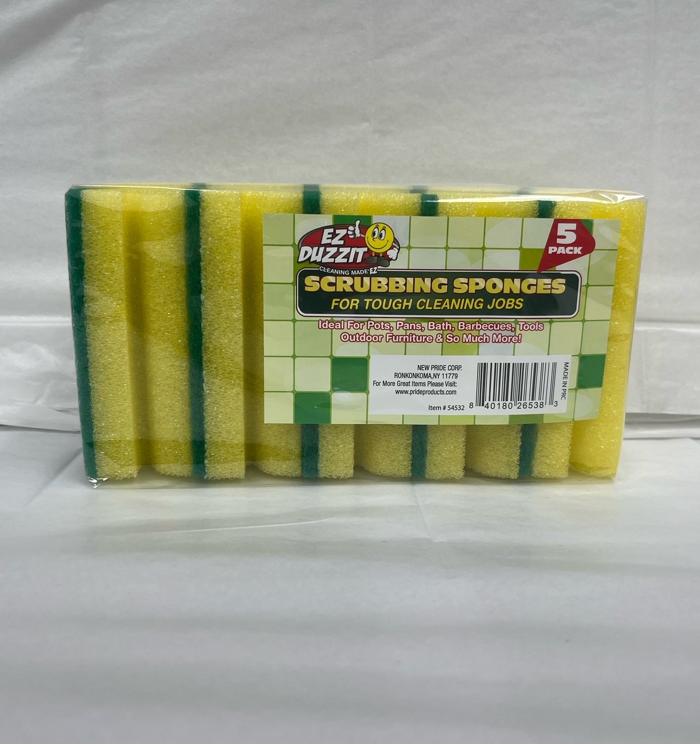 EZ DUZZIT SCRUBBING SPONGES 5CT