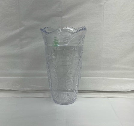 SIMPLY FOR HOME VASE 8IN CRYSTAL PLASTIC 1ct