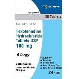 FEXOFENADINE HCL 180 MG TABLET - 30 CT