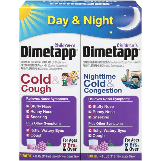 DIMETAPP CHILDRENS DAY & NIGHT  8 OZ GRAPE