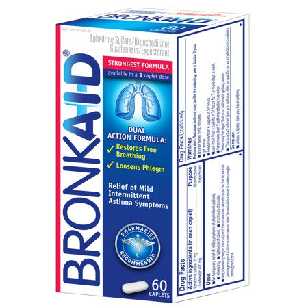 BRONKAID DUAL ACTION FORMULA 60 CAPLETS