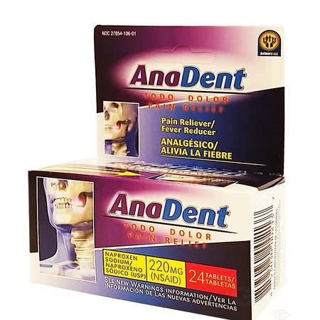 ANODENT PAIN RELIEF 24 TABLETS