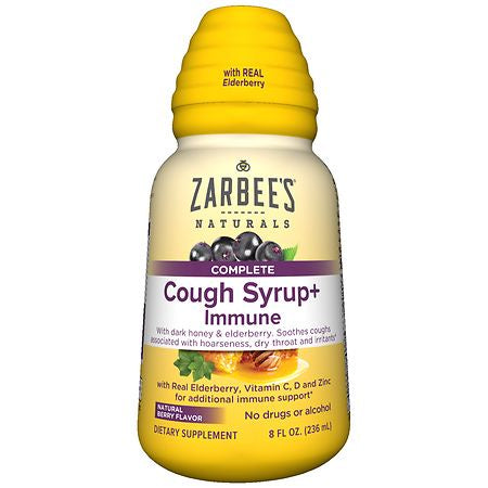 ZARBEES COMPLETE COUGH SYRUP IMMUNE NAT BERRY FLAVOR 8 OZ