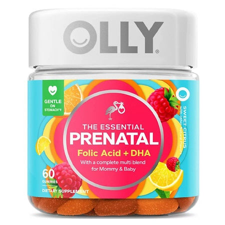 OLLY PRENATAL FOLIC ACID + DHA  60 GUMMIES