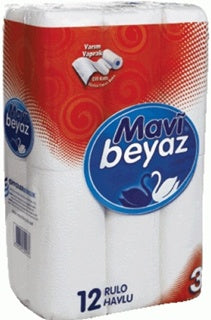 MAVI BEYAZ 12CT PAPER TOWEL