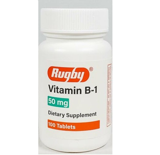 RUGBY VITAMIN B-1 50MG 100TABLETS