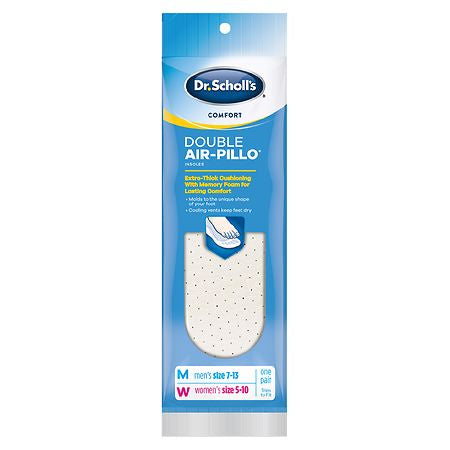 DR SCHOLLS COMFORT DOUBLE AIR-PILLO ONE PAIR