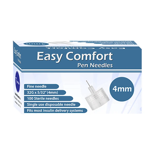 EASY COMFORT PEN NEEDLES 4 MM 32 G 100 CT