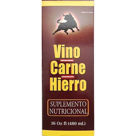 VINO CARNE HIERRO SUPLEMENTO 16OZ